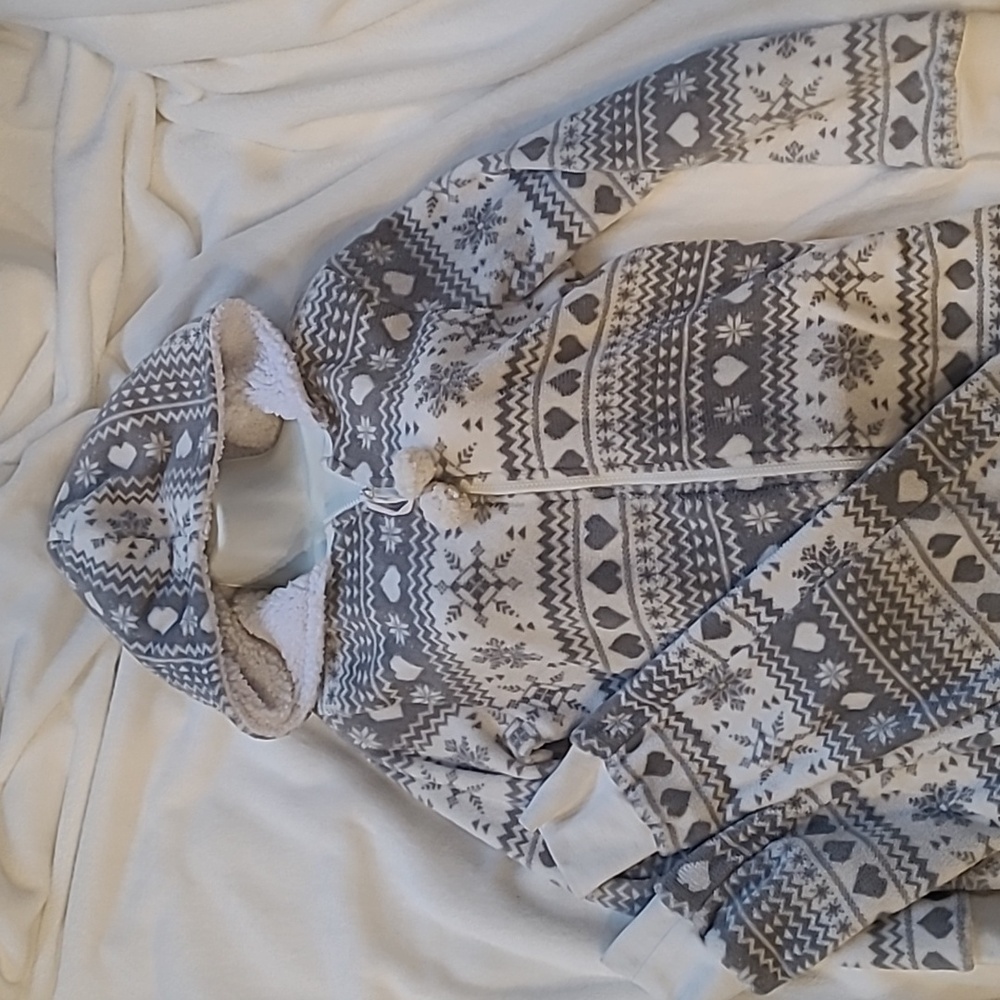 Soft Onezie, Grey and White, Weekend Edition